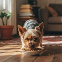 Ideal para la raza: adulto comiendo