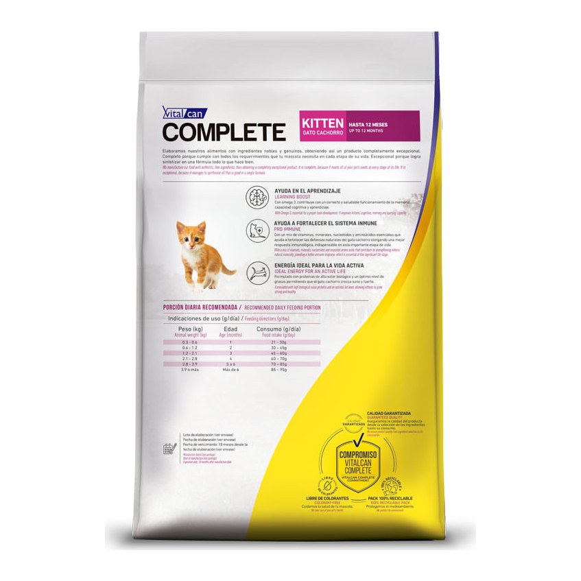 Complete Gato Kitten X 7,5 Kg. – foto 2