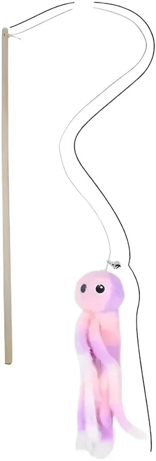 [JUG1435] Juguete Gato Varita Peluche Pulpo