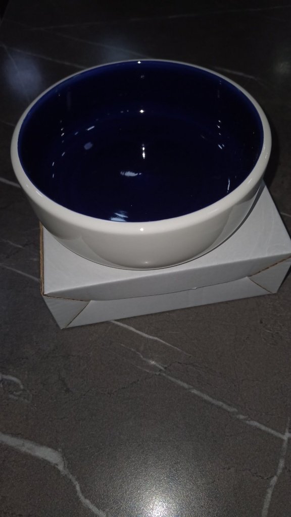 [COM153] Comedero Cerámica Azul 13Cm