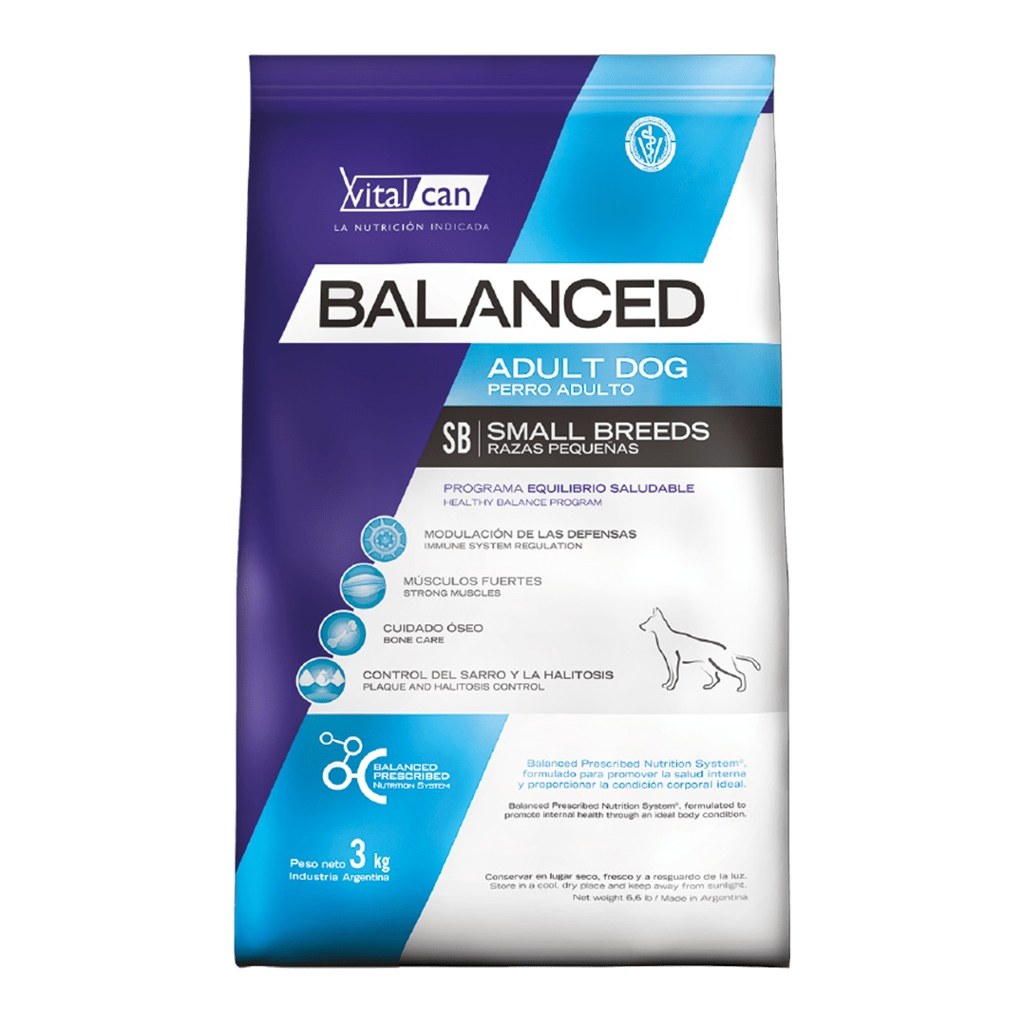 [VIT031] Balanced Perro Adulto Raza Pequeña X 3Kg