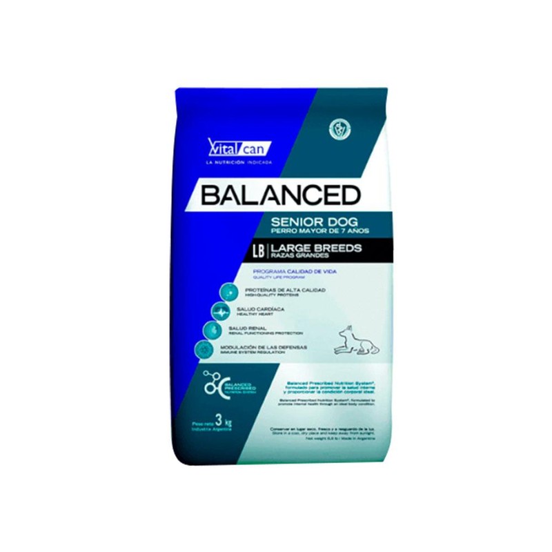 [VIT018] Balanced Perro Senior Raza Grande X 15Kg