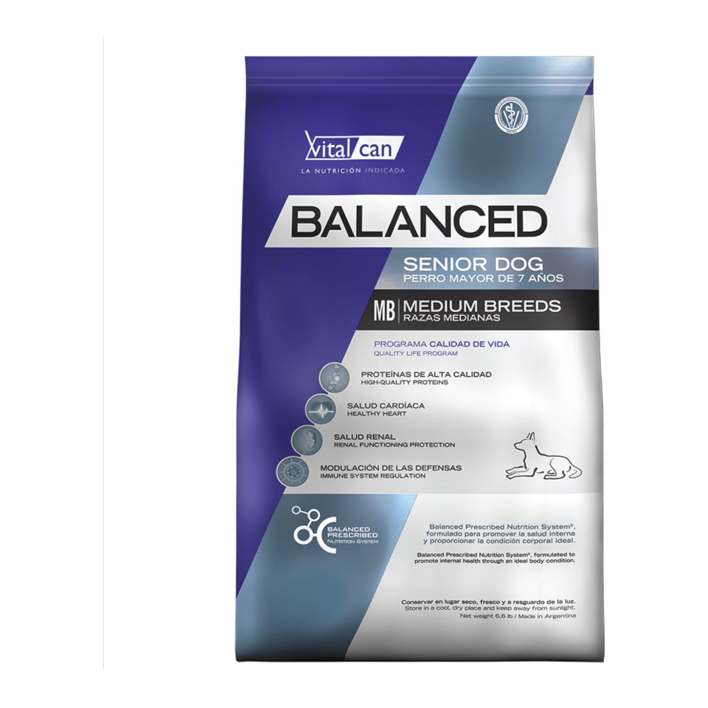 [VIT021] Balanced Perro Senior Raza Mediana X 3Kg