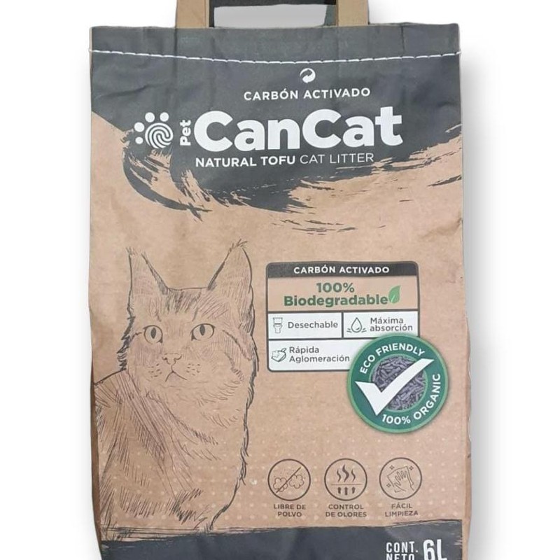 [HIG159] Can Cat Piedra Natural Tofu Carbón 6Kg