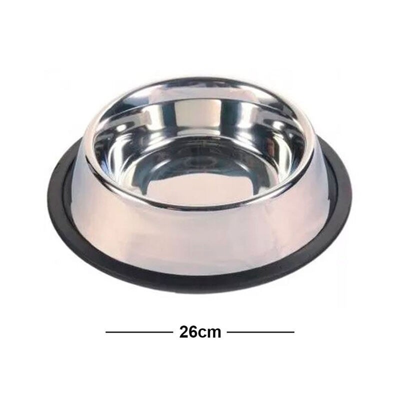 [COM023] Comedero Acero 4- 26Cm