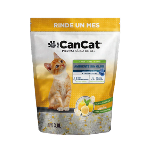 [HIG129] Piedras Sanitaria Can Cat Silica Limón 3.8Kg