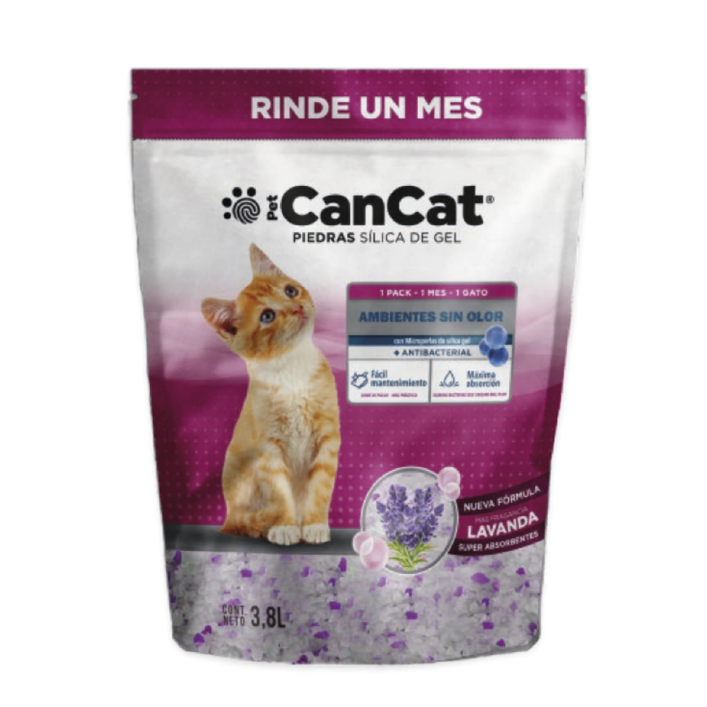 [HIG127] Piedras Sanitaria Can Cat Silica Lavanda 3.8Kg