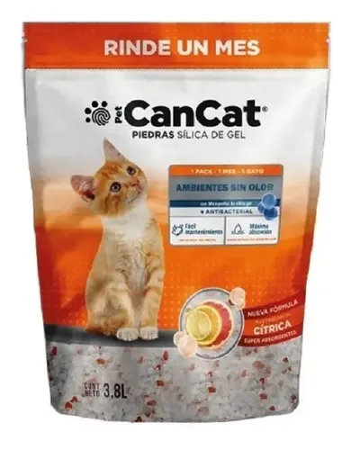 [HIG131] Piedras Sanitaria Can Cat Silica Cítricos 3.8Kg
