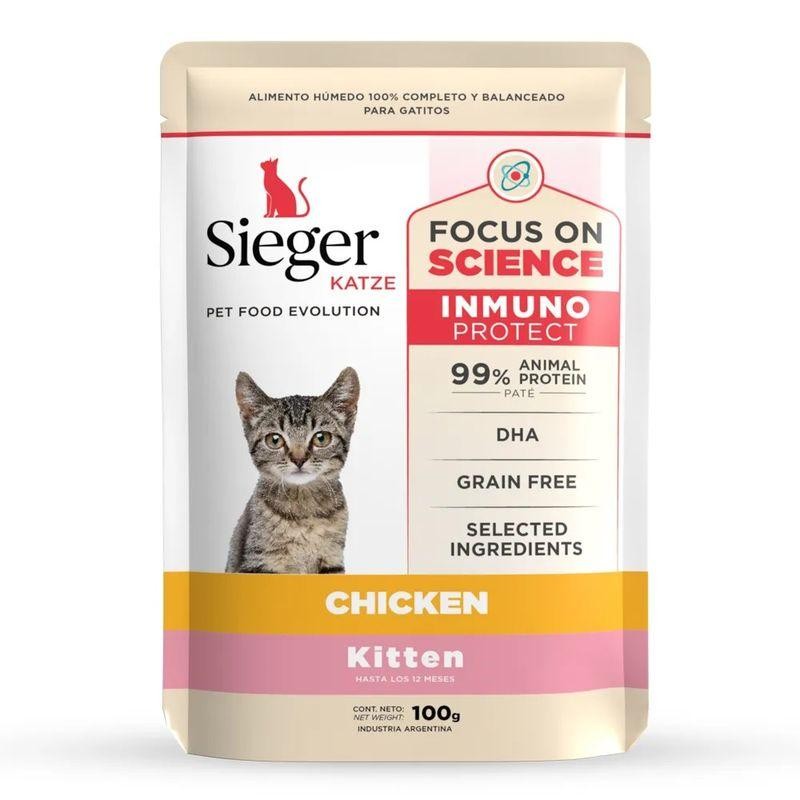 Sieger Katze Kitten Pollo 90Gr