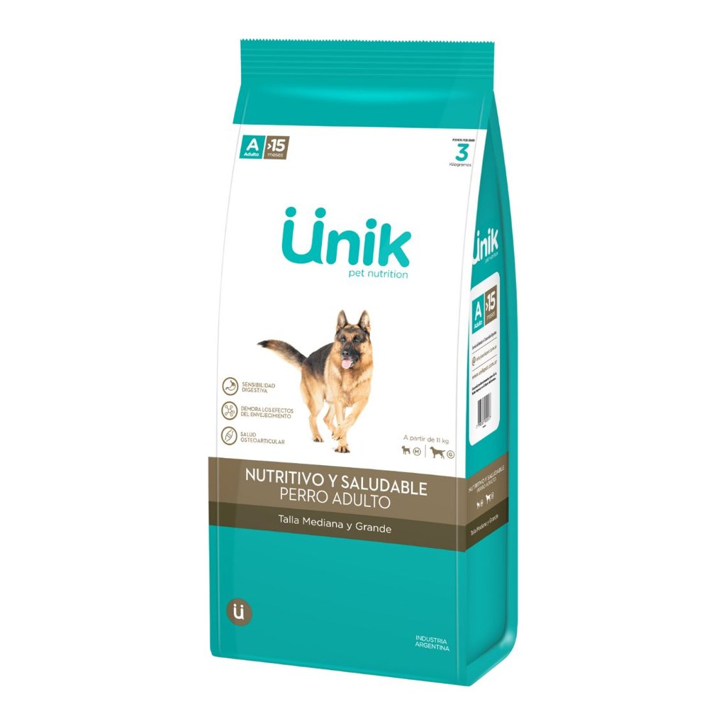[UNIK009] Unik Perro Adulto Talla Mediano/Grande X 3Kg