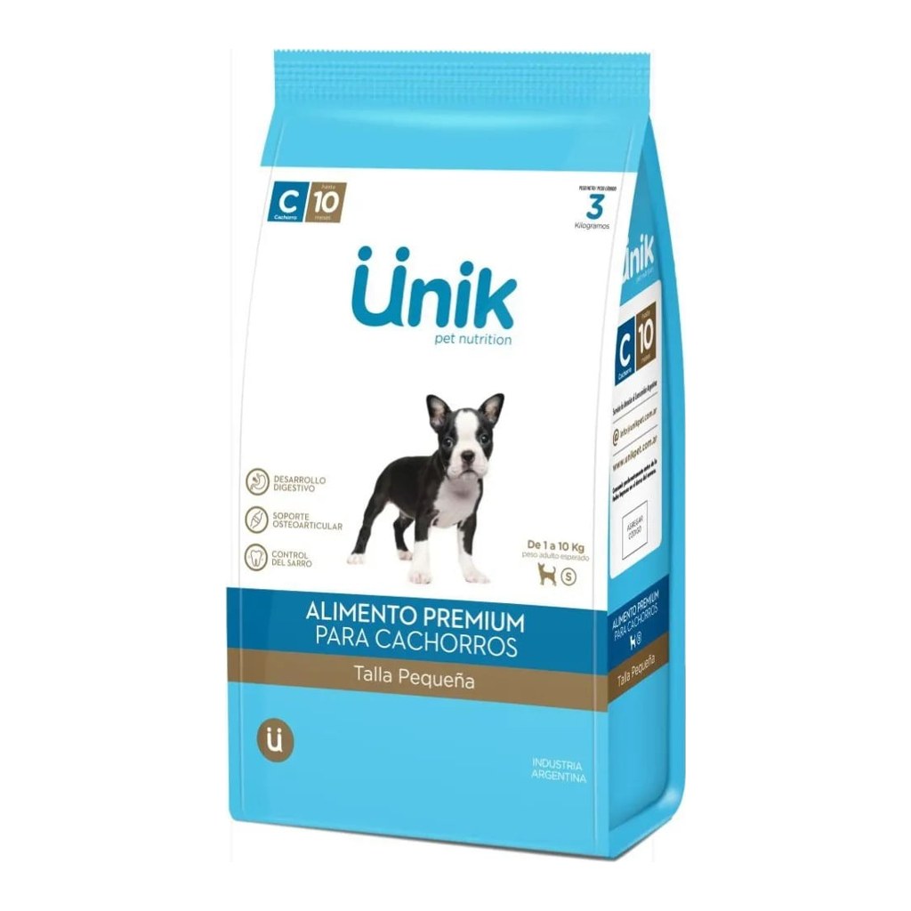 [UNIK037] Unik Perro Cachorro Talla Pequeña X 3+1Kg