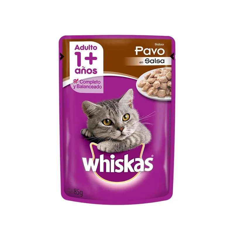 Whiskas Adulto Pavo Salsa 85Gr