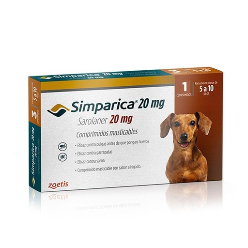 Simparica 20Mg / 5 a 10Kg